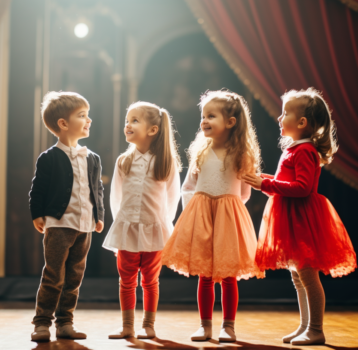 Children on stage